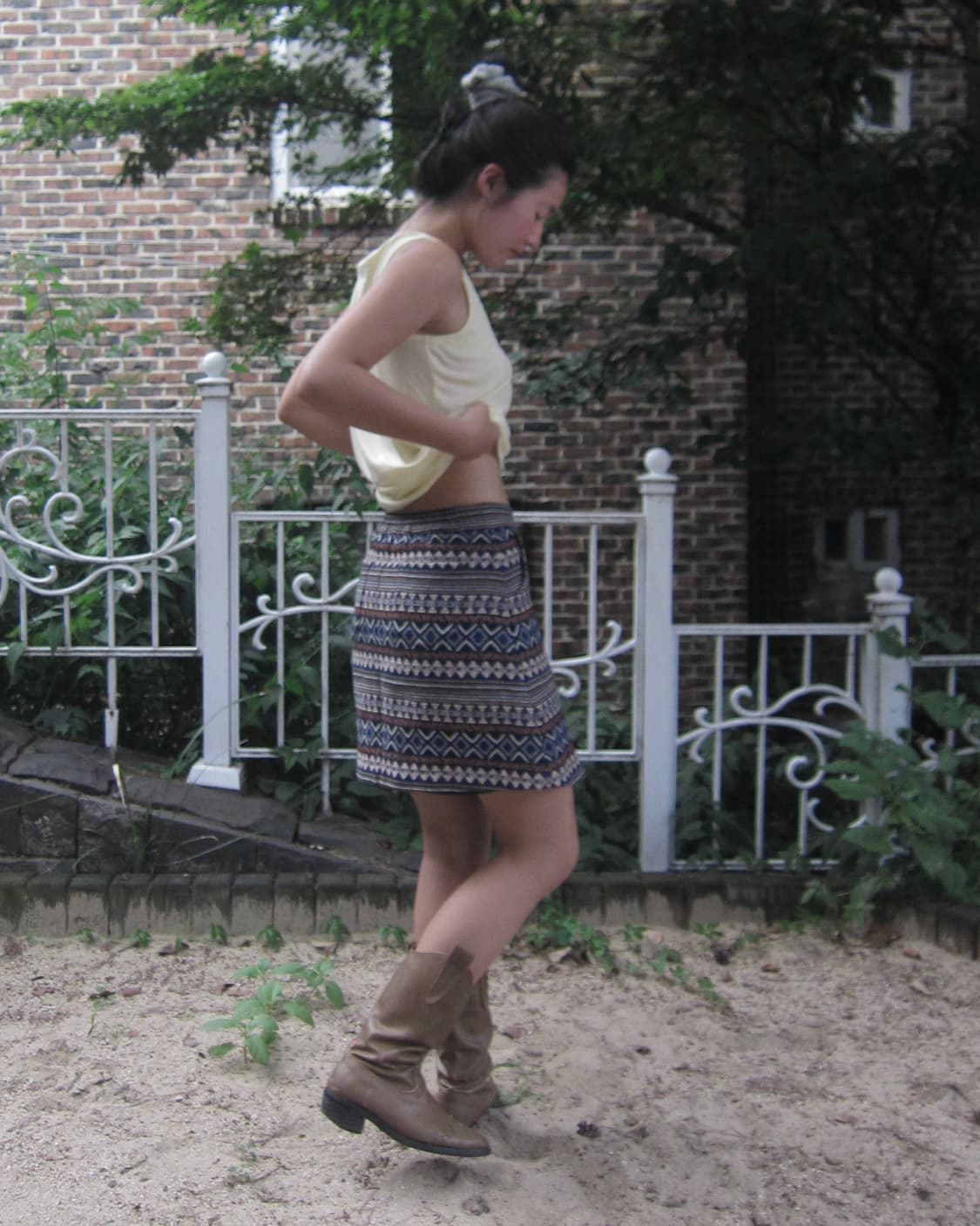 vintage bohemian mini skirt 상품이미지7