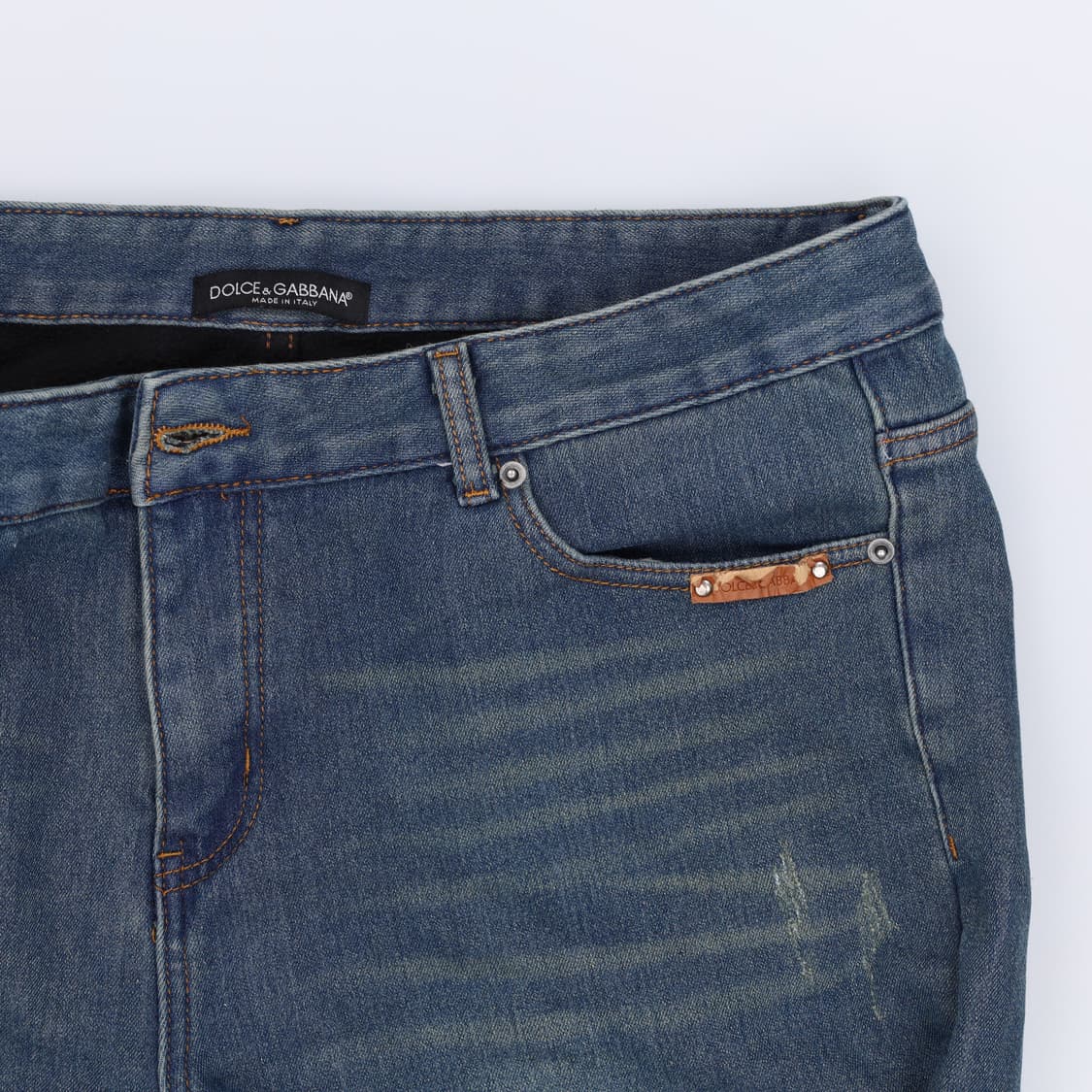 38 빈티지 고급 기모 데님팬츠 0319H1 상품이미지4