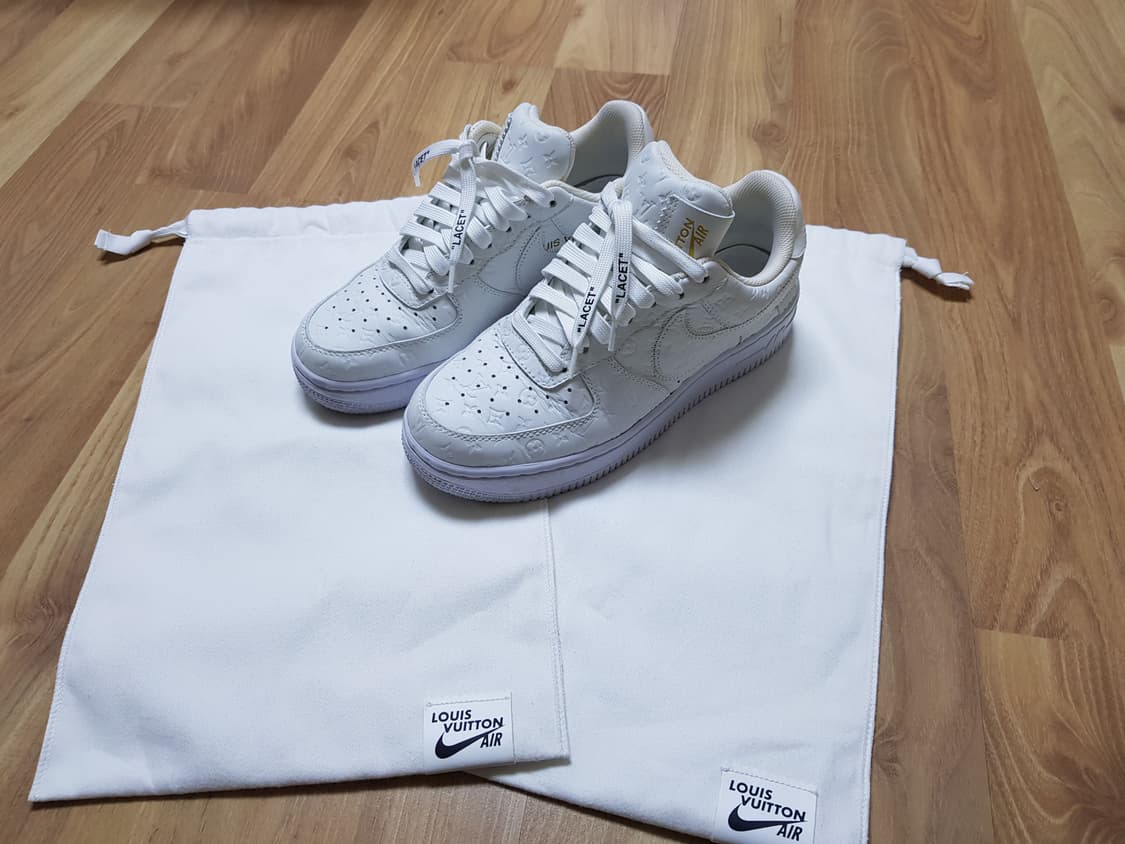 루이비통 X 나이키 에어포스 로우 버질아블로 화이트 상품이미지1