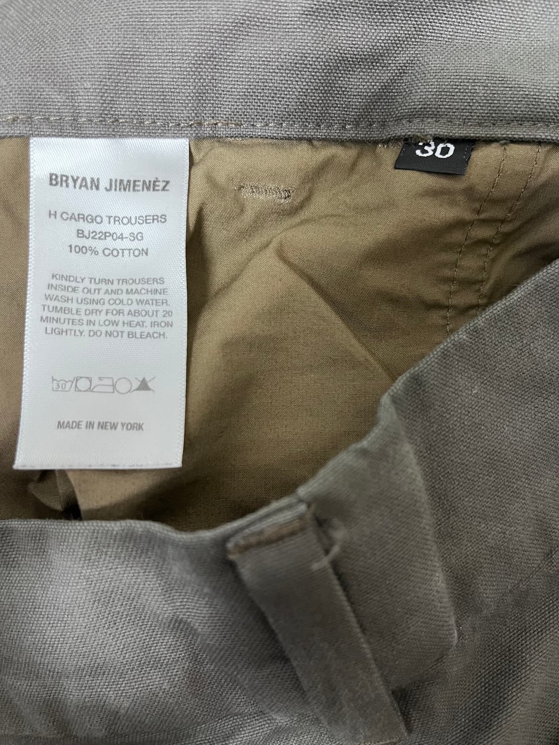Bryan Jimenez Taupe Cotton Trousers 상품이미지5
