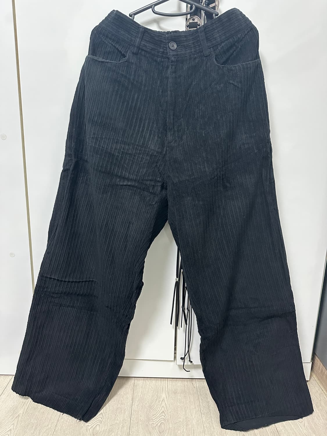 코듀로이 핀턱 하이웨스트 골덴 일자와이드팬츠 상품이미지1