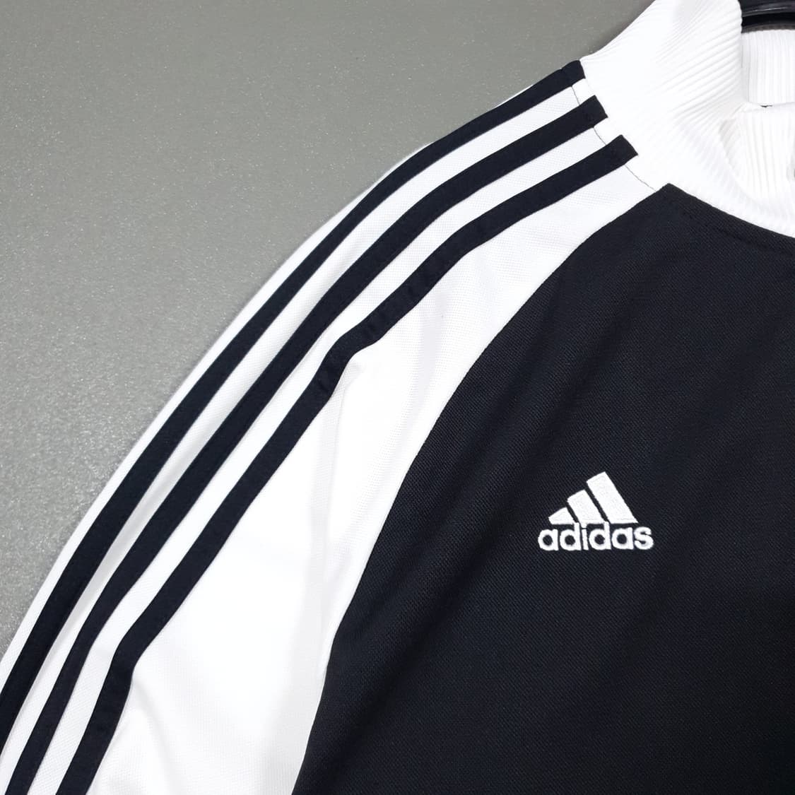 아디다스 대장급 희귀 유로파 독일 검흰 오레오 트랙탑 져지 자켓 XL 상품이미지3