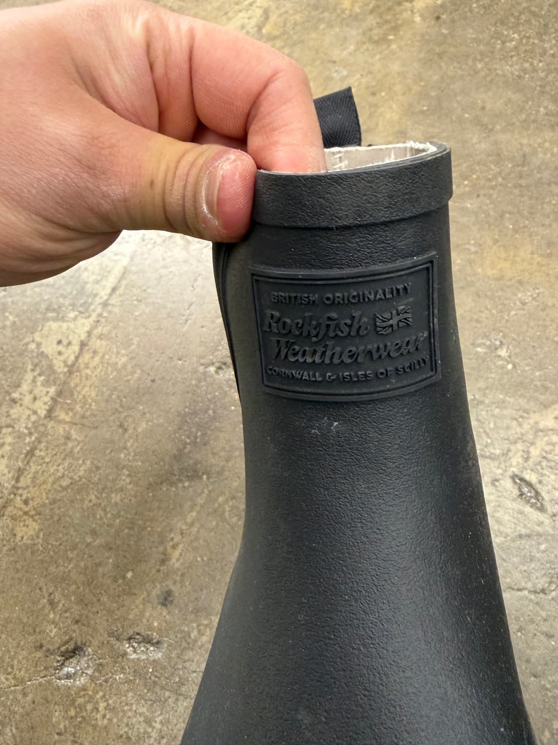 락피쉬 웨더웨어 블랙 레인부츠 상품이미지3