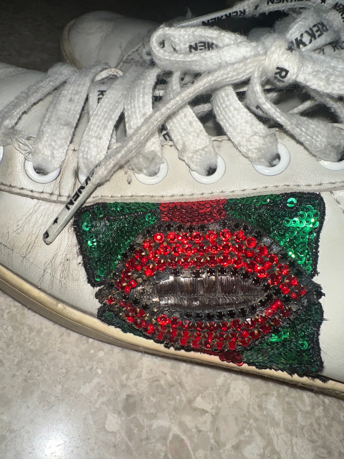 (정품) 구찌 빈티지 스터드 큐빅 디테일 운동화 갸루오네갸루 아쉬ash 상품이미지2