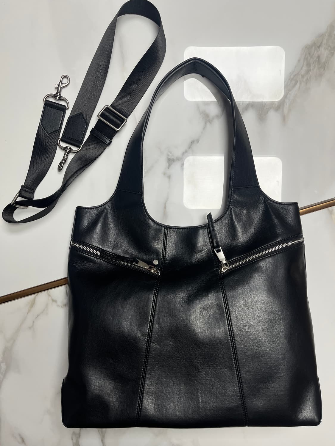 도프제이슨 컨시젼 폴딩 레더 숄더백 상품이미지1