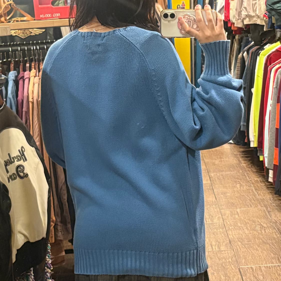 [HI] 폴로 니트 블루 상품이미지5