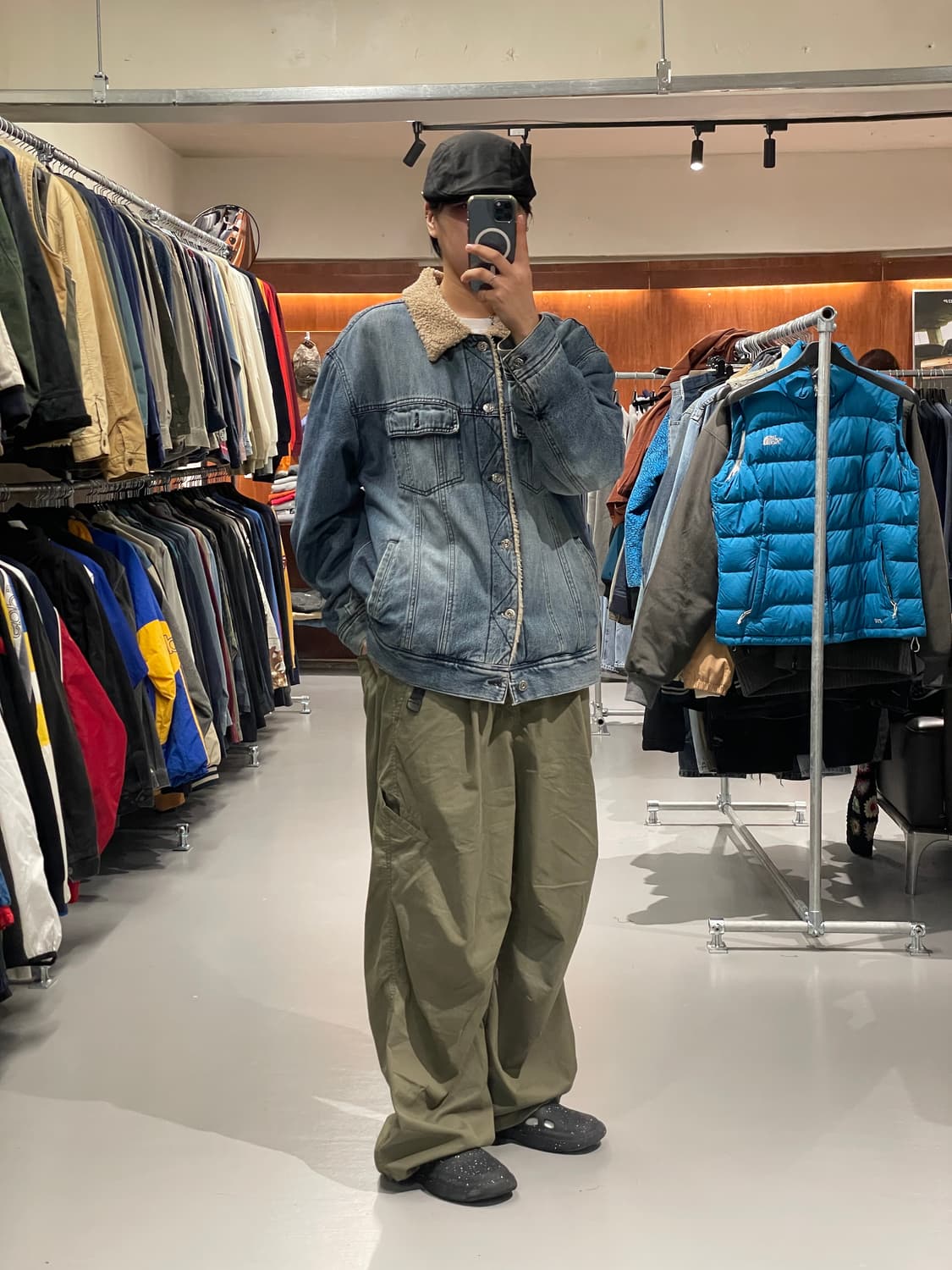 90s ARIZONA 쉐르파 데님 자켓 상품이미지2