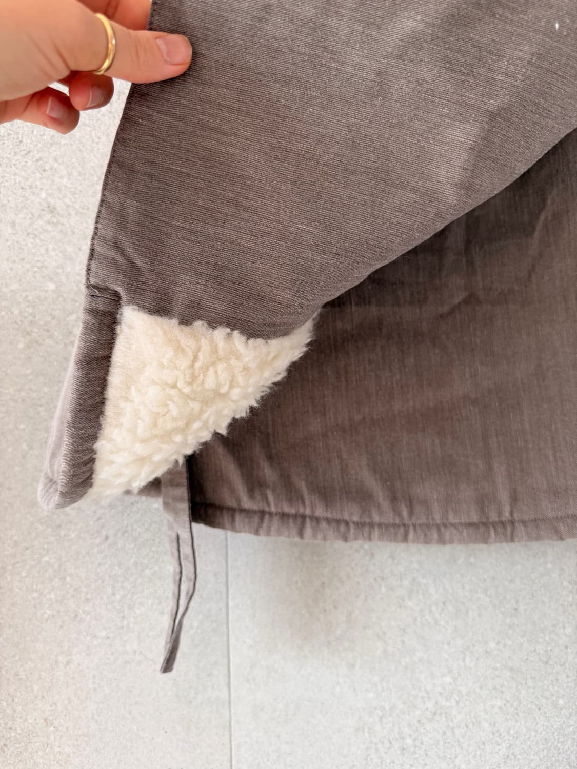 겨울 미니 리얼 양털100  랩 스커트 상품이미지2