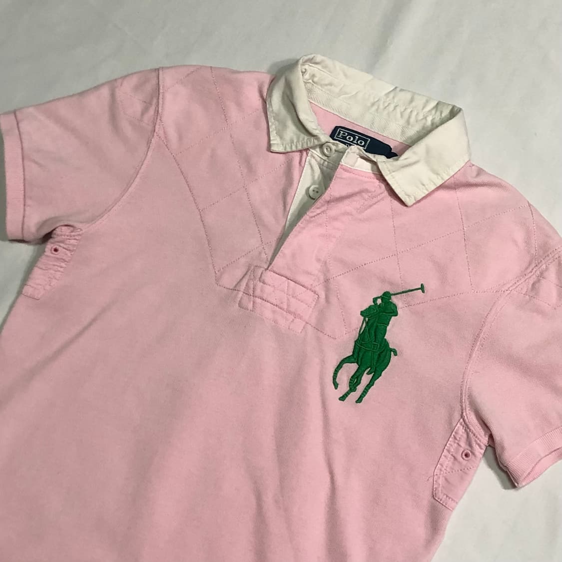 폴로 랄프로렌 빅포니 딸기우유 배색 반팔티 상품이미지1