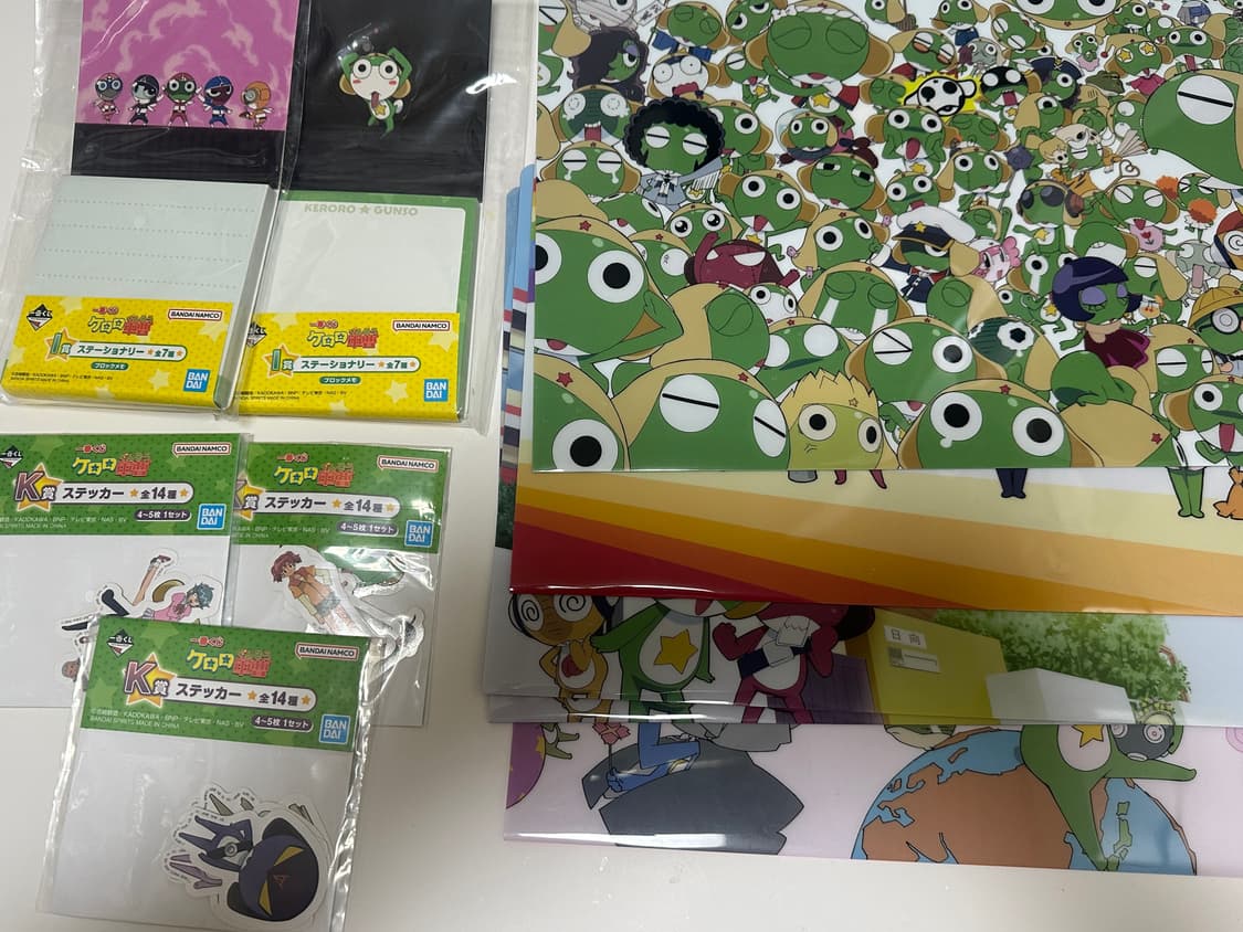 케로로 제일복권 쿠지 k상 i상 파일 스티커 메모지 문구 하위상 상품이미지1