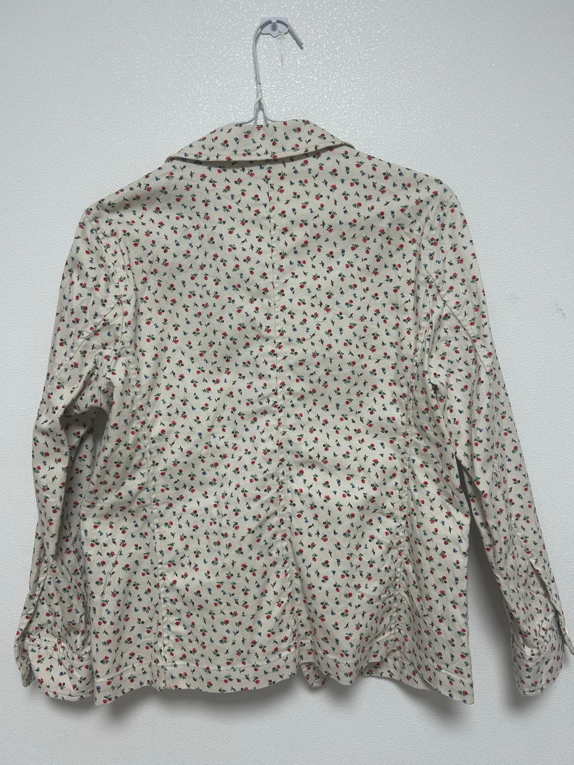 빈티지) 유니클로 베이지 잔꽃 자켓 상품이미지2