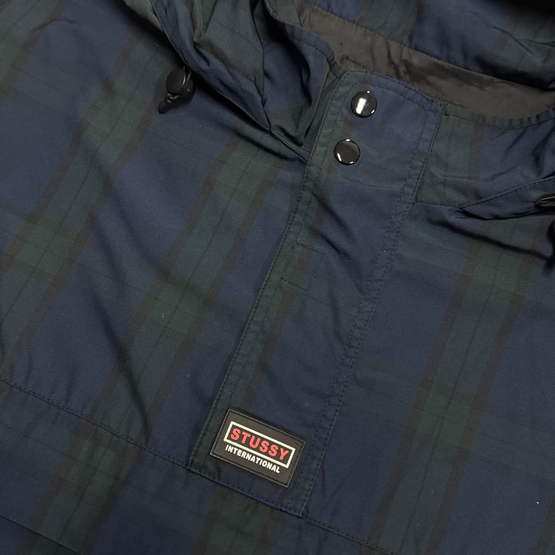 스투시 타탄 체크 아노락 바람막이 L 상품이미지4