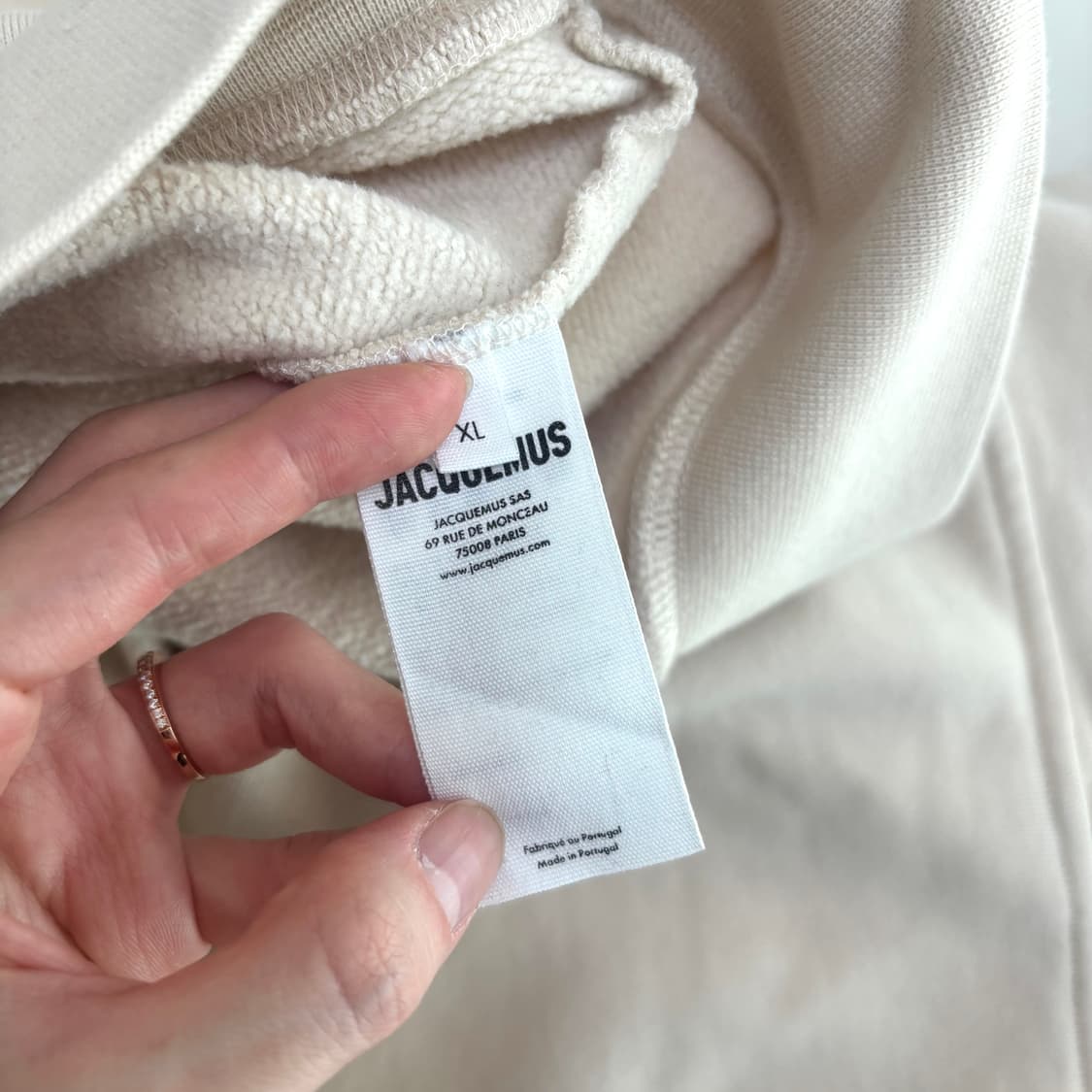 [자크뮈스] 르 후디 그로그랭 후드 (베이지, XL) 상품이미지10