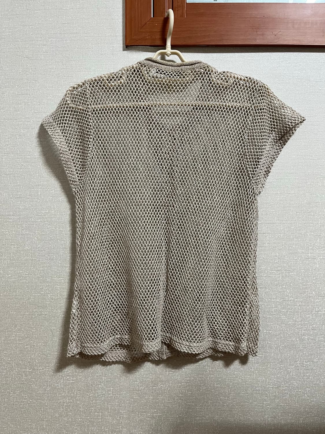 그물 반팔 가디건 상품이미지4