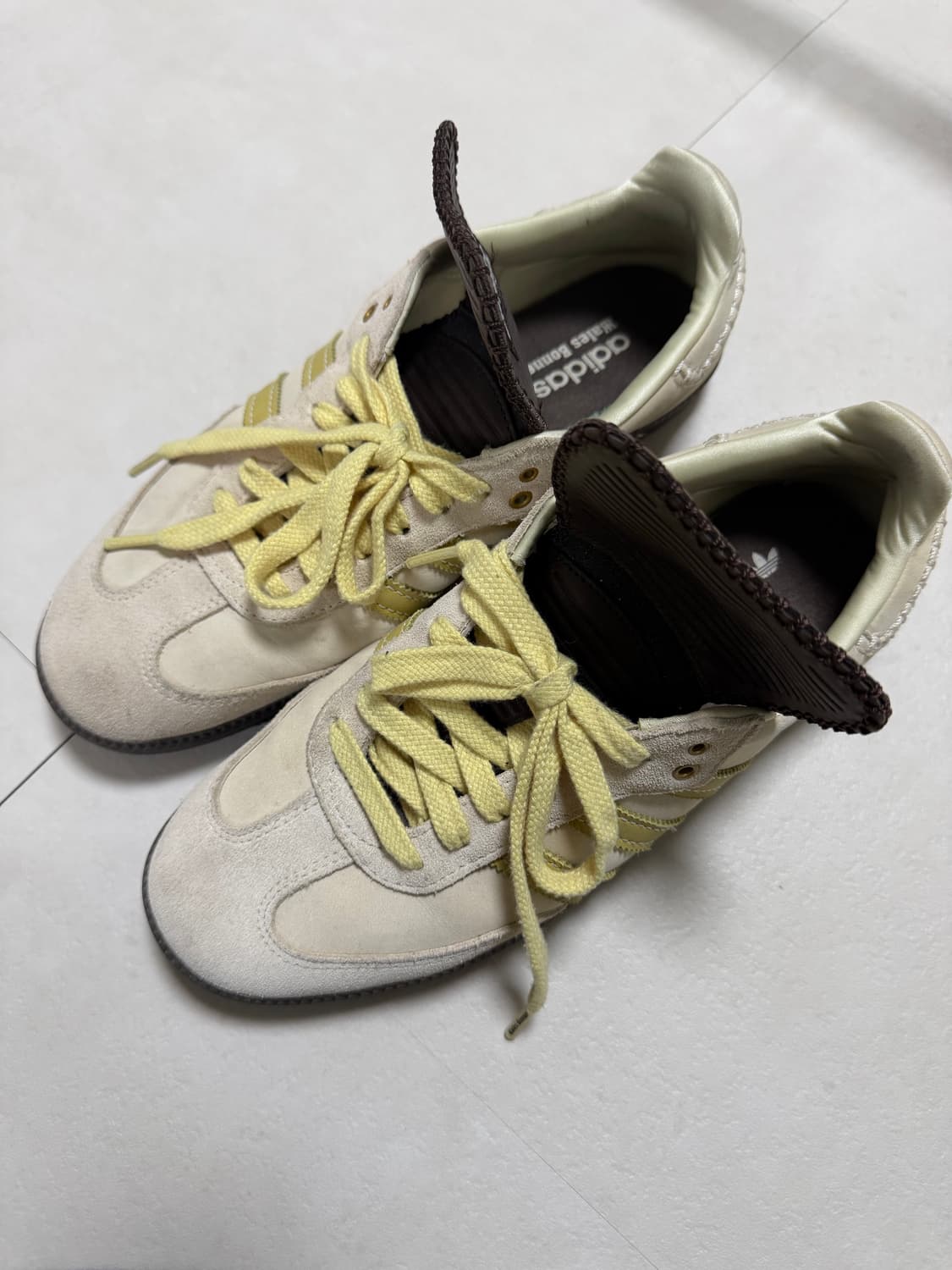 아디다스 x 웨일스 보너 삼바 브라운 에크루 틴트 상품이미지5