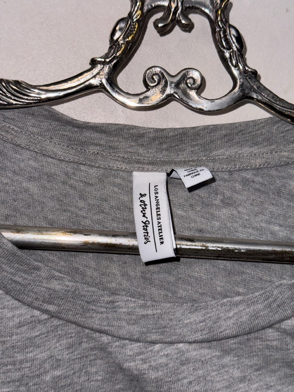 & Other Stories floral appliqué top grey 상품이미지8