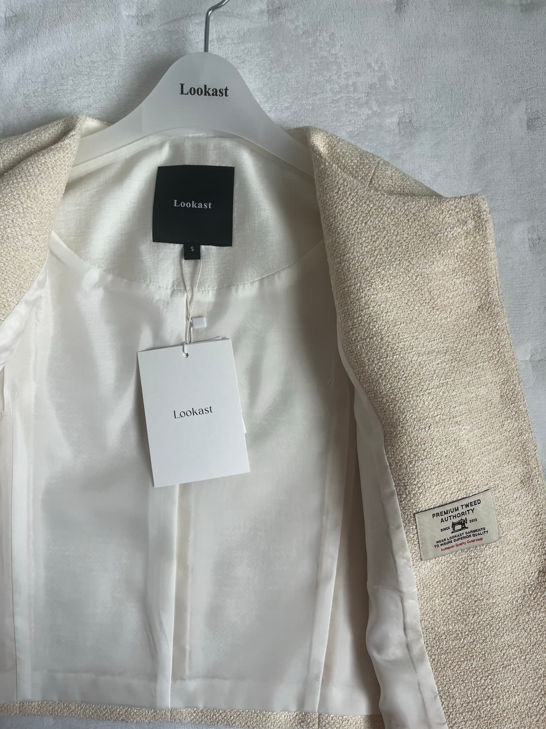 (새상품) 룩캐스트 모스 트위드 자켓 상품이미지2