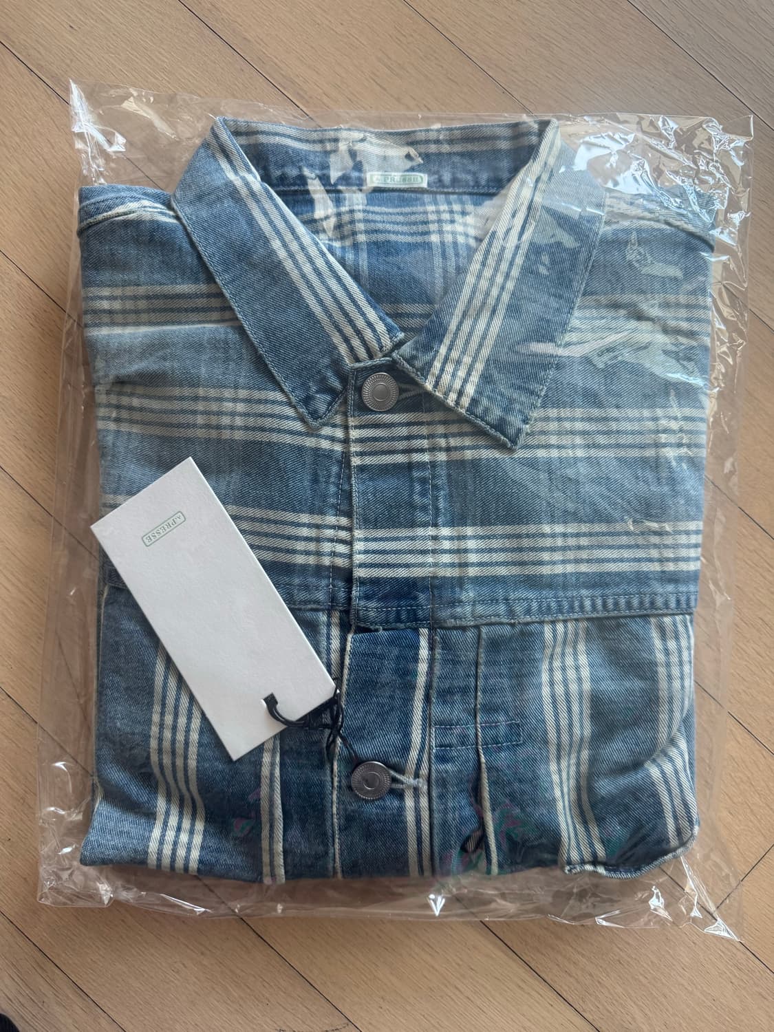 26SS A.presse 아프레쎄 No.213 인디고 팔라카 데님 자켓 상품이미지3