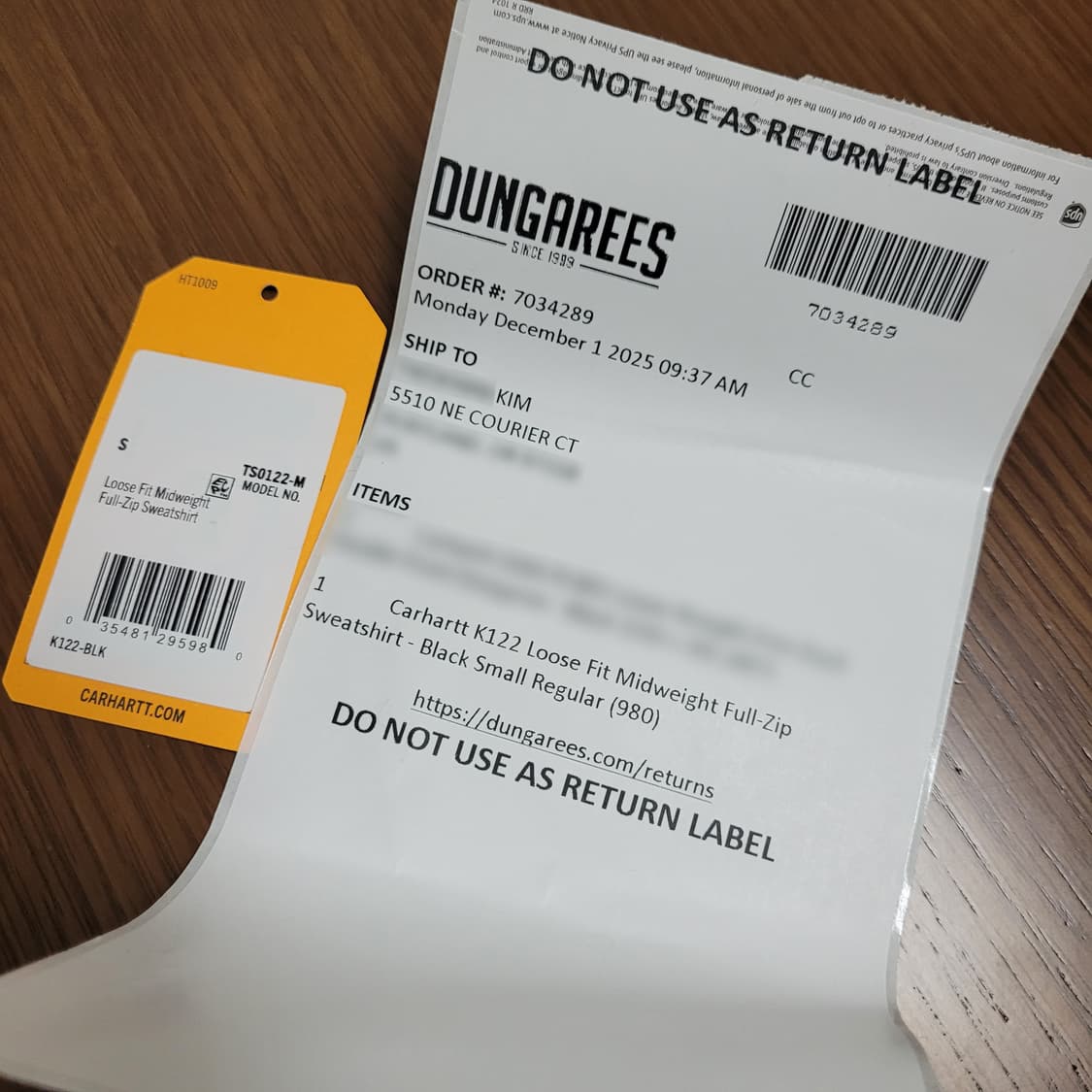 Carhartt K122 루즈핏 미드웨이트 풀집 상품이미지7