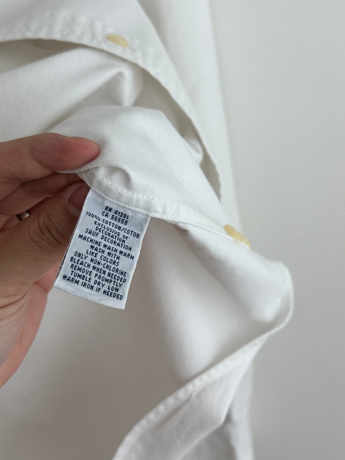 폴로 랄프로렌 여성 화이트 셔츠 XL 상품이미지5