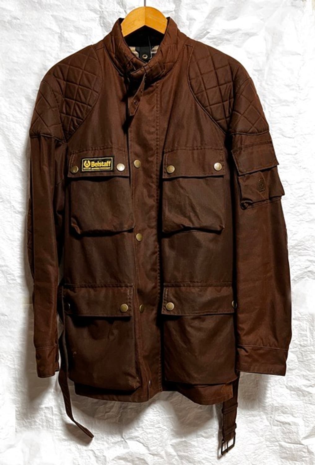 레어템 made in Italy 벨스타프 왁스자켓  큰M 상품이미지1