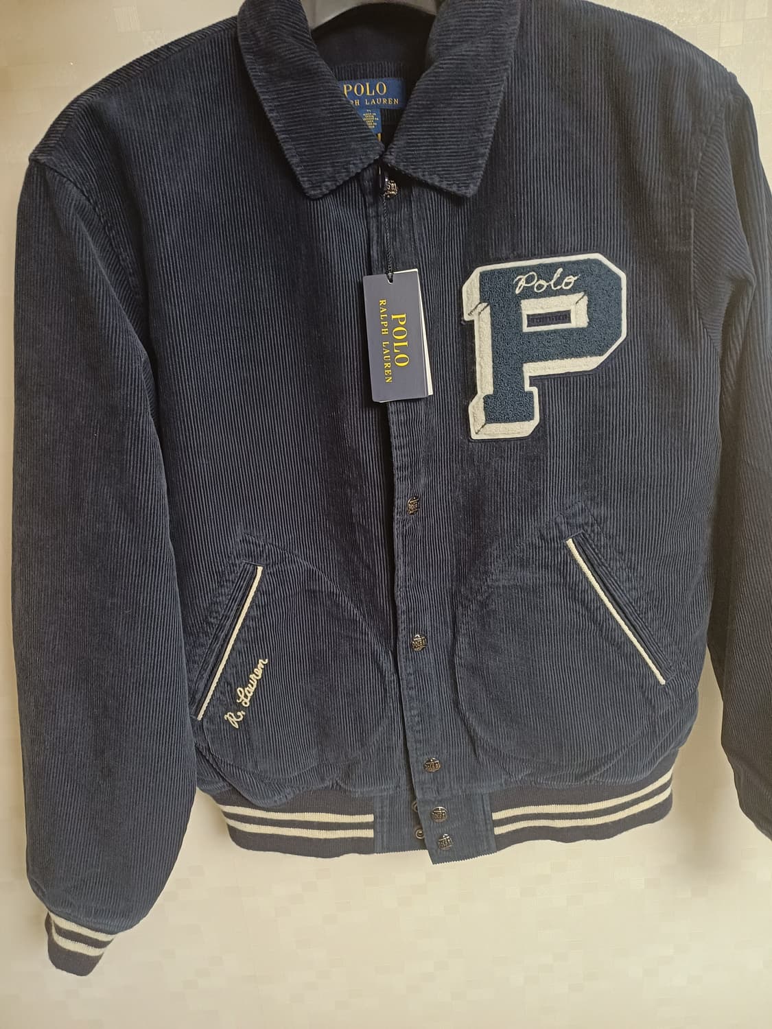 POLO 폴로 코듀로이 레터 자켓 M 상품이미지2