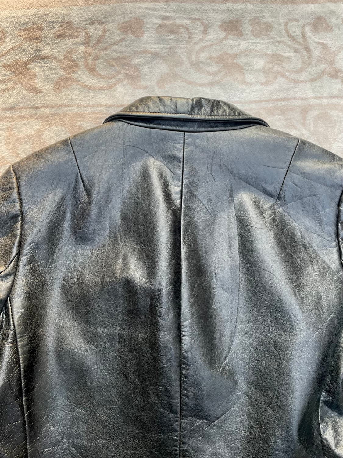 Vintage GAP Black Leather Blazer  상품이미지5