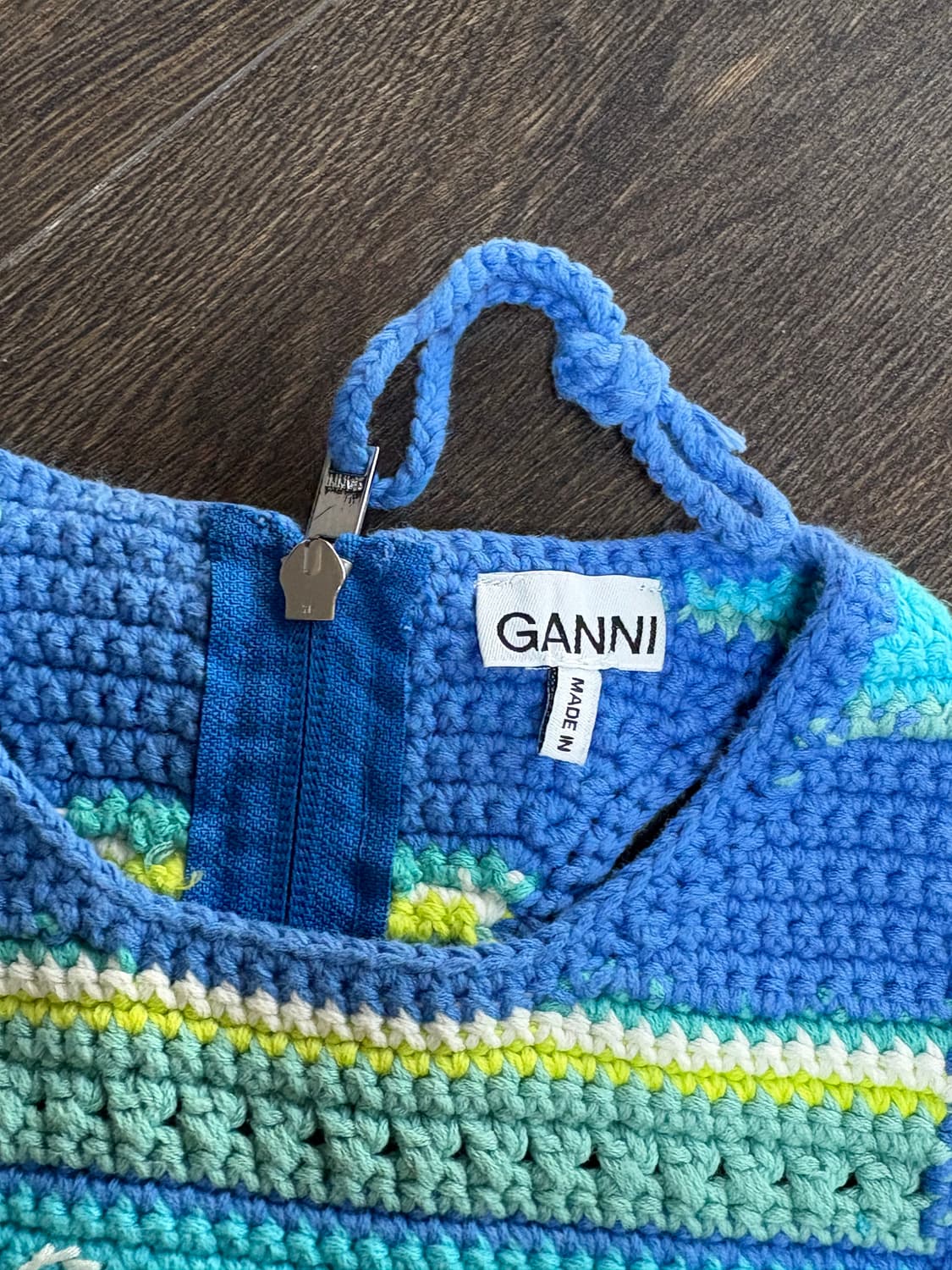 가니 크로셰 슬리브리스 비키니 탑 상품이미지6