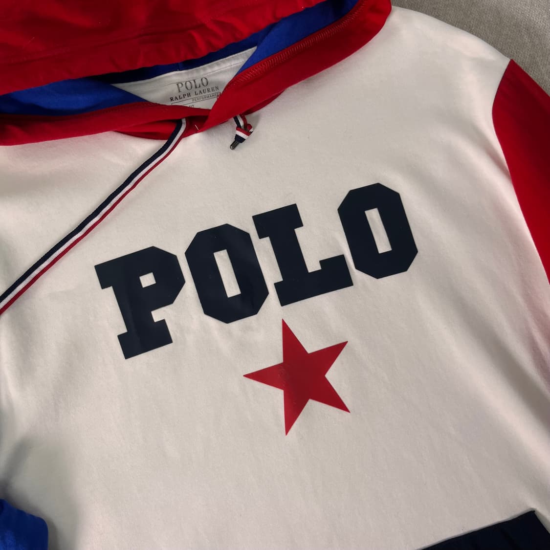 100 폴로랄프로렌 컬러 블럭 빅로고 후드티 상품이미지2