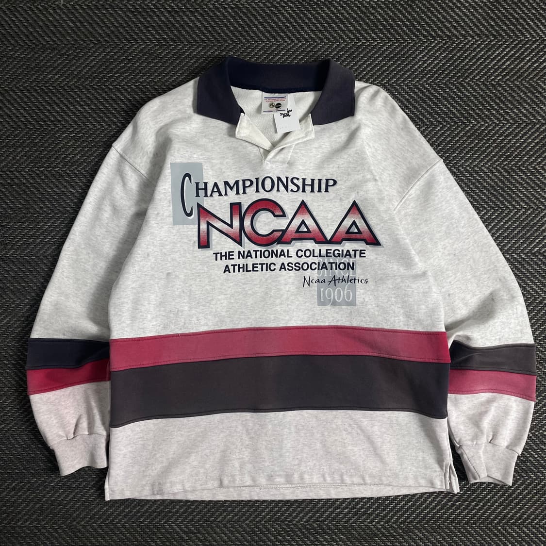 데상트 NCAA 올드스쿨 빈티지 컬리지 럭비 스웻 셔츠 o 3429 상품이미지1