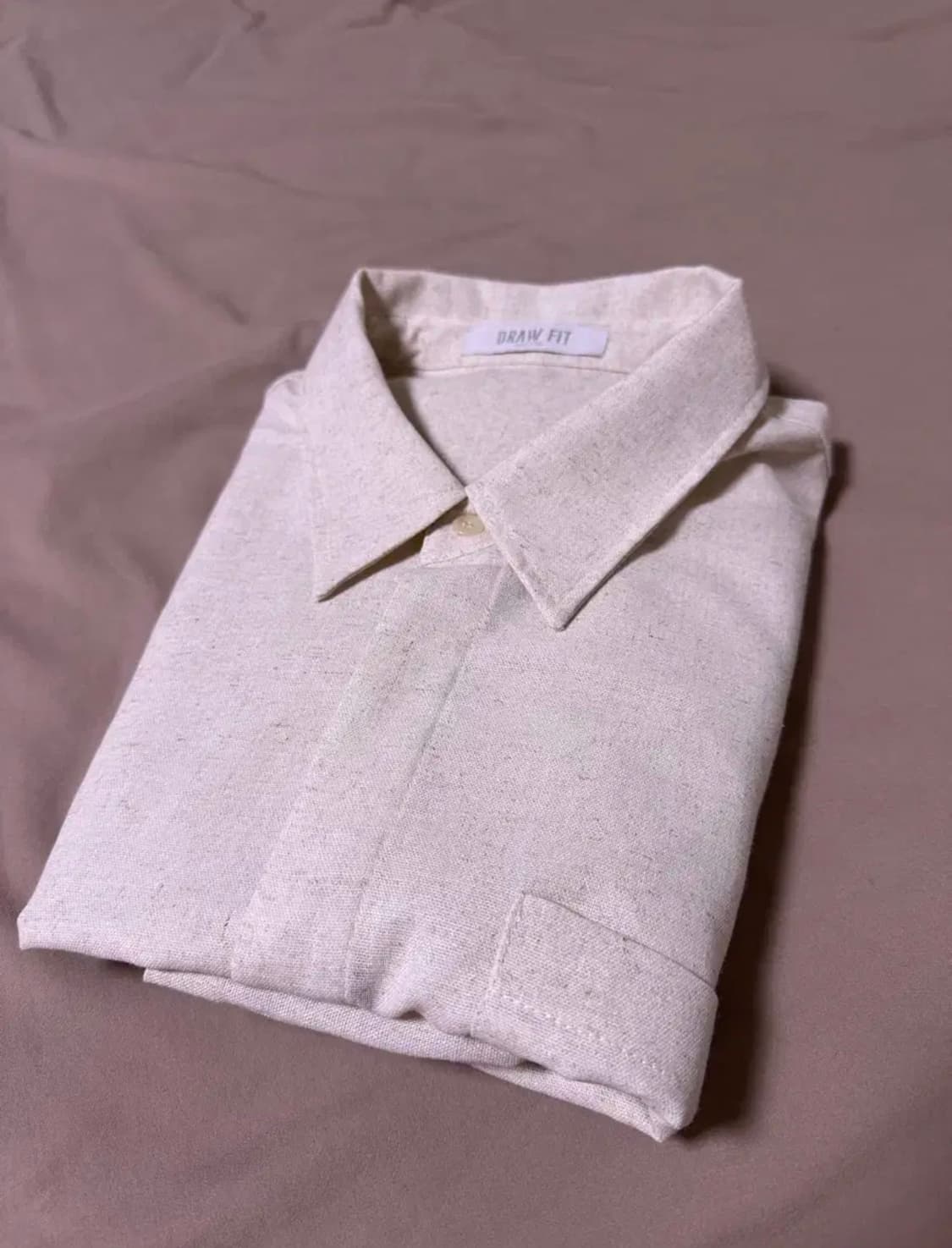 드로우핏 린넨 히든 반팔 셔츠 M 상품이미지1