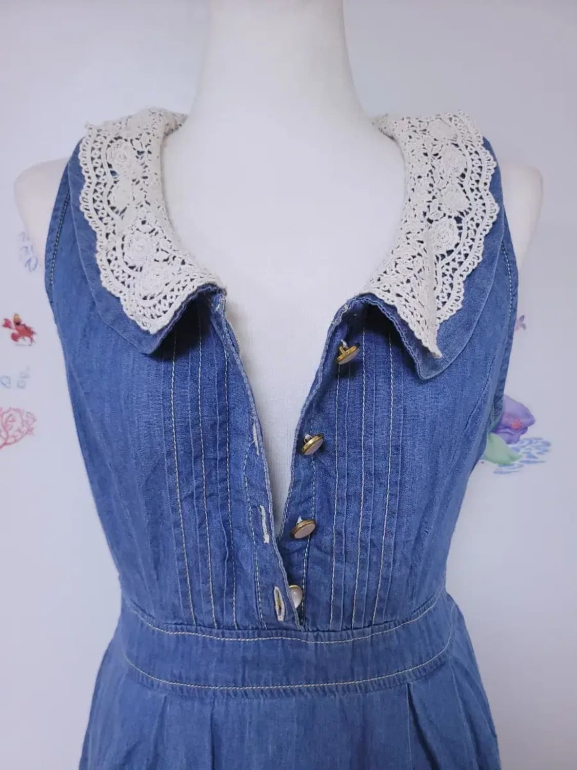 일본빈티지 민소매 청원피스 상품이미지5