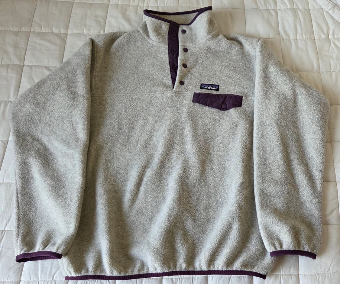 파타고니아 여성 신칠라 풀오버 오트밀 딥 플럼 색상 M 상품이미지2