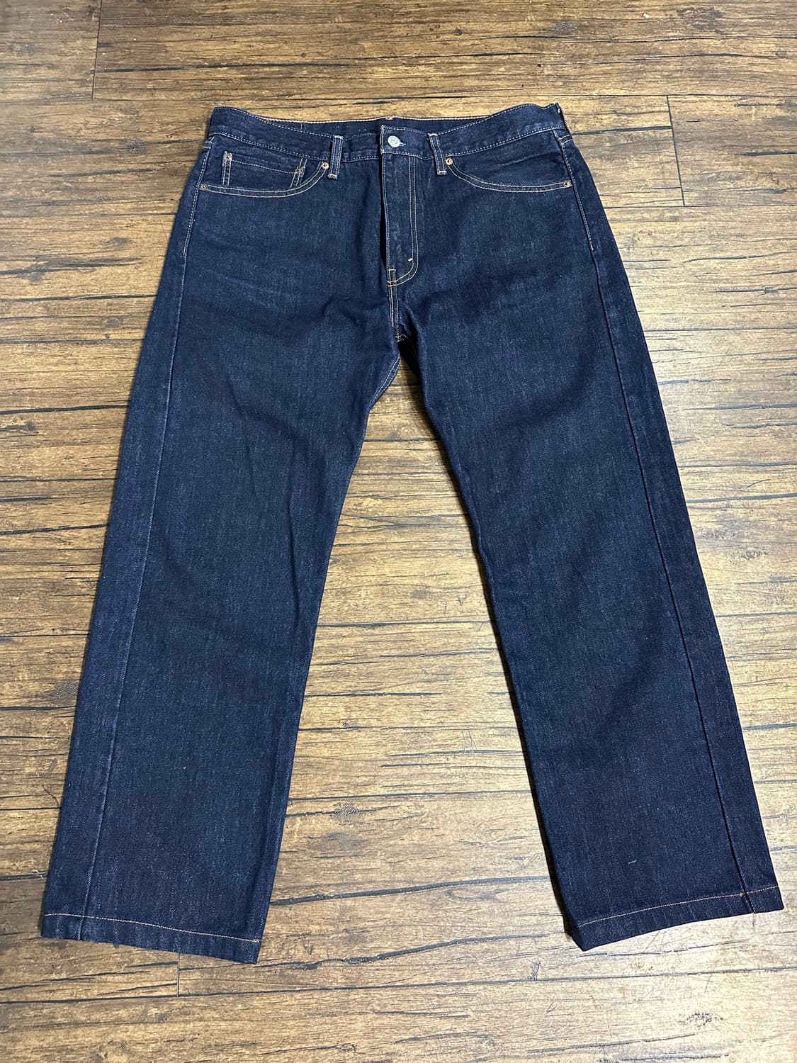 리바이스 LEVIS 505 레귤러핏 진청 데님 팬츠 W36 L32 상품이미지4