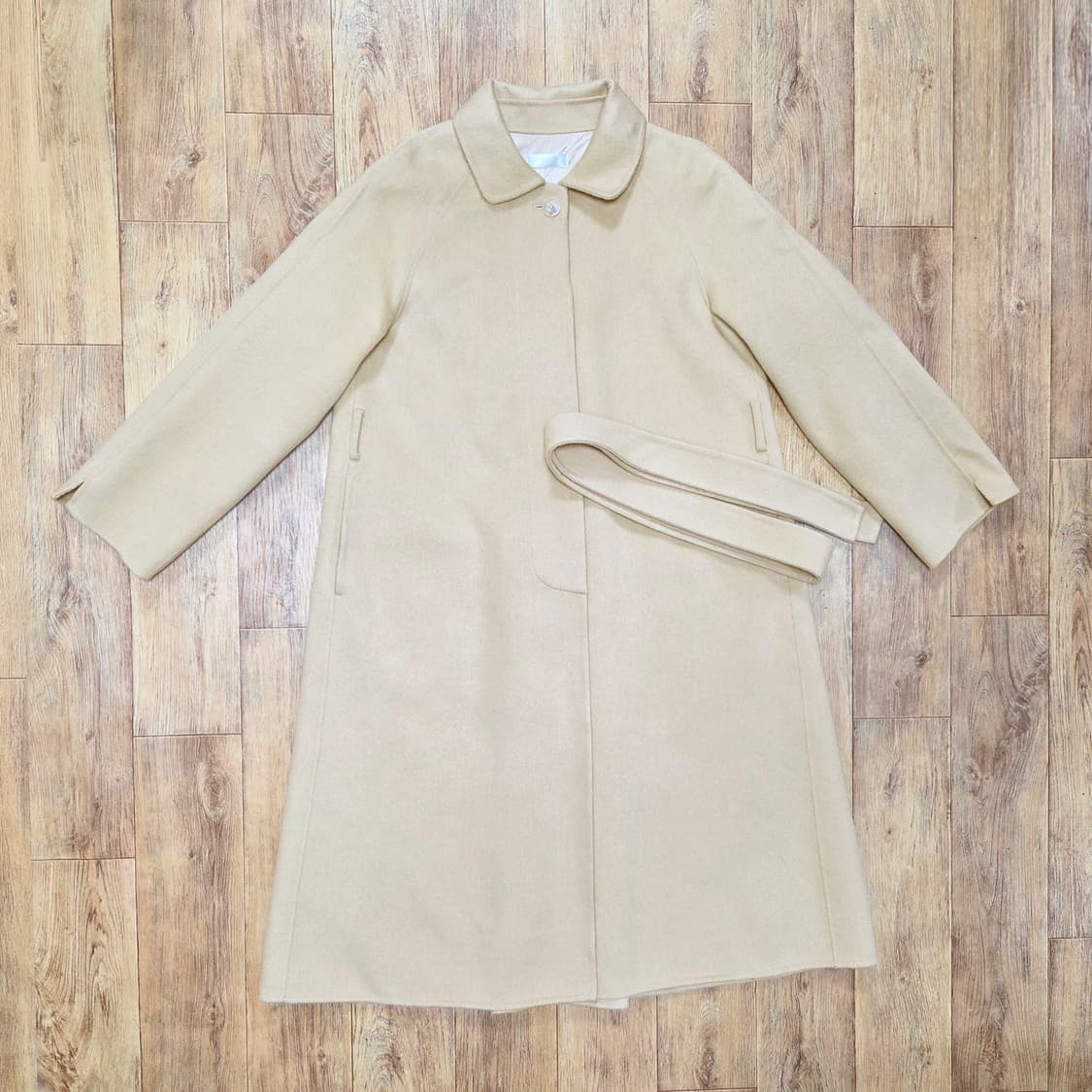 시예(siye) 시예샵 샵시예 베이지 시티 캐시미어 핸드메이드 코트 새상 상품이미지5