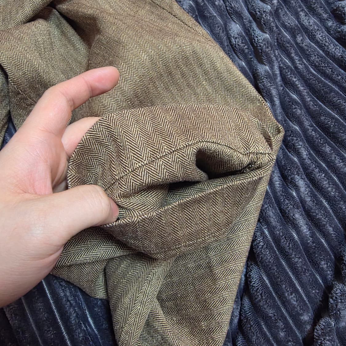 폴로 신형 코튼린넨 헤링본 수트트라우저 브라운 32/32 상품이미지7