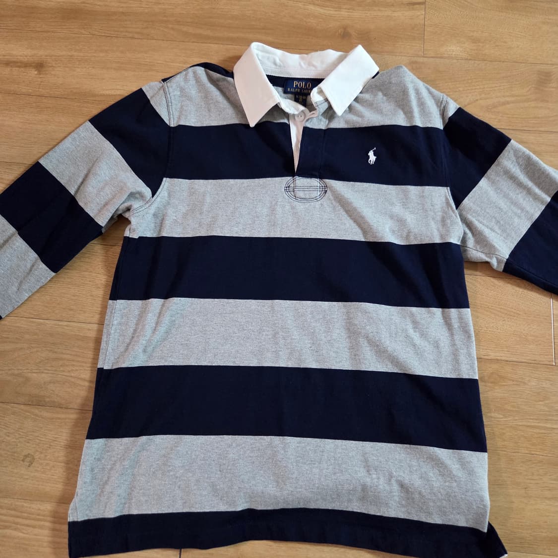 폴로 여성보이즈 럭비 카라티 네이비XL 상품이미지2