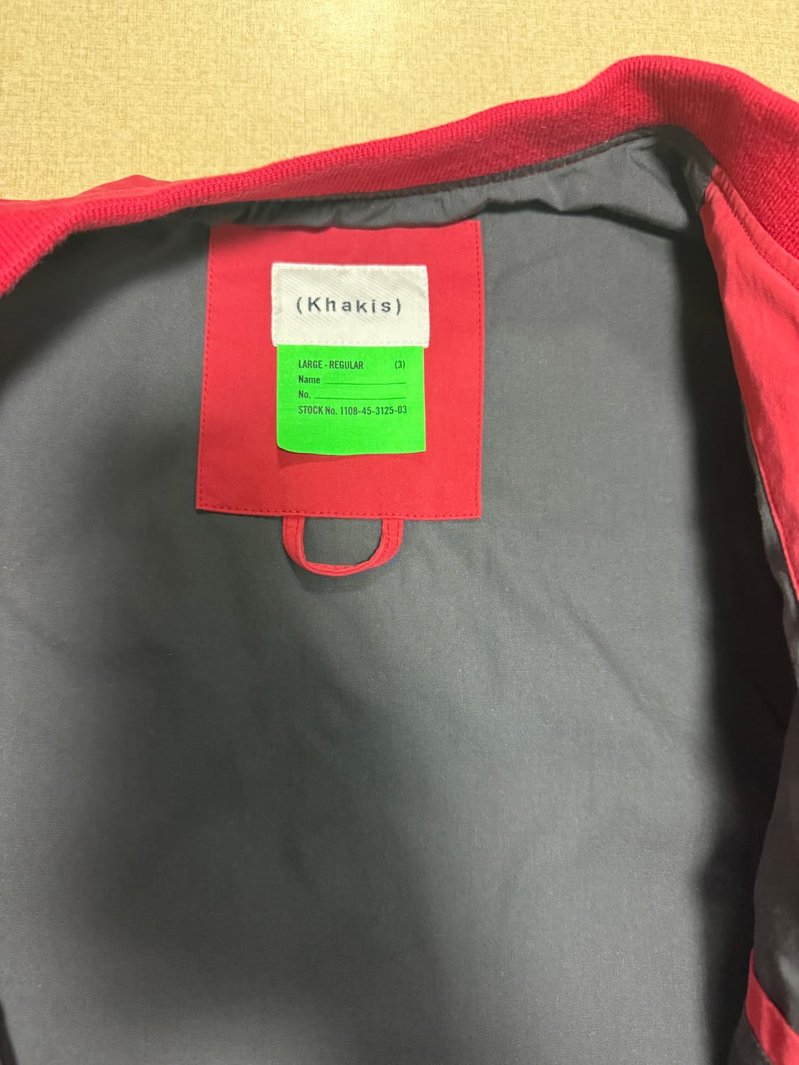 Khakis, 카키스 Washed Derby Jacket Red, L 상품이미지5