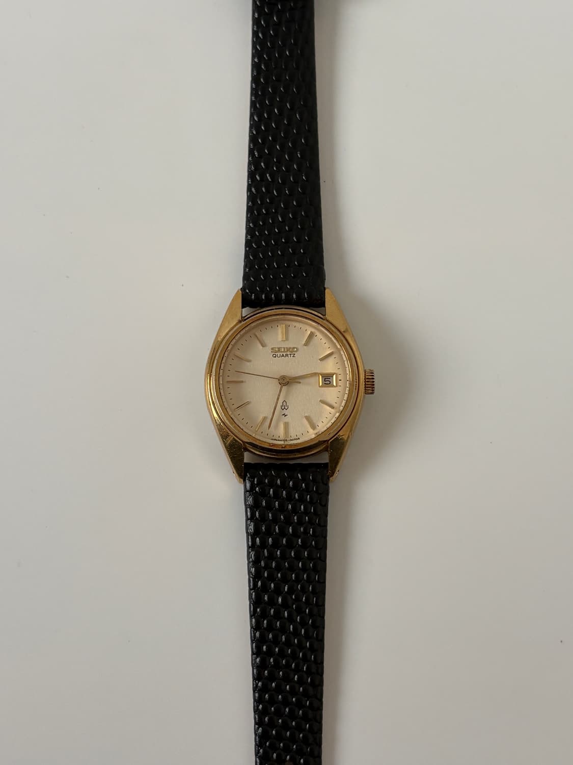 1970s Texture Dial Gold Ladies Quartz 상품이미지1