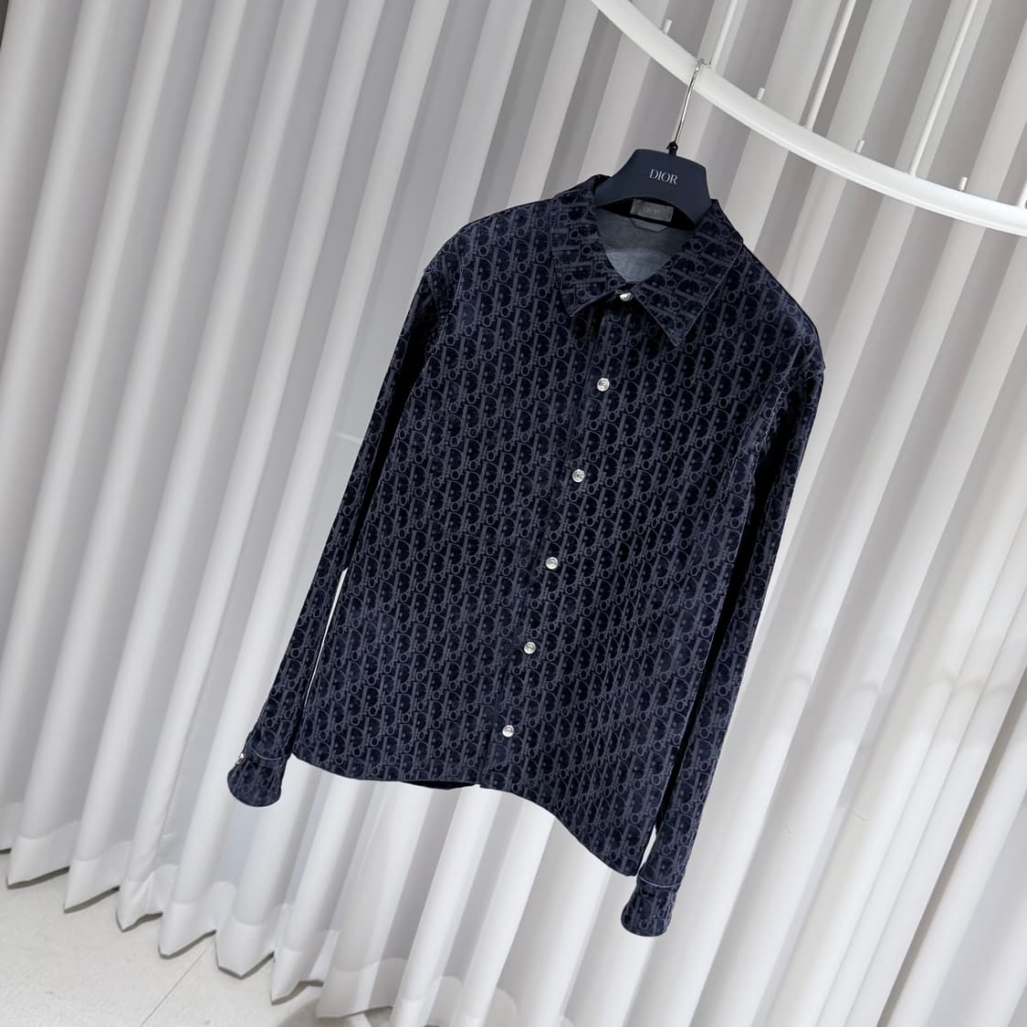 (S-/44) / 디올 오블리크 벨벳 카스리 데님 자켓 상품이미지2