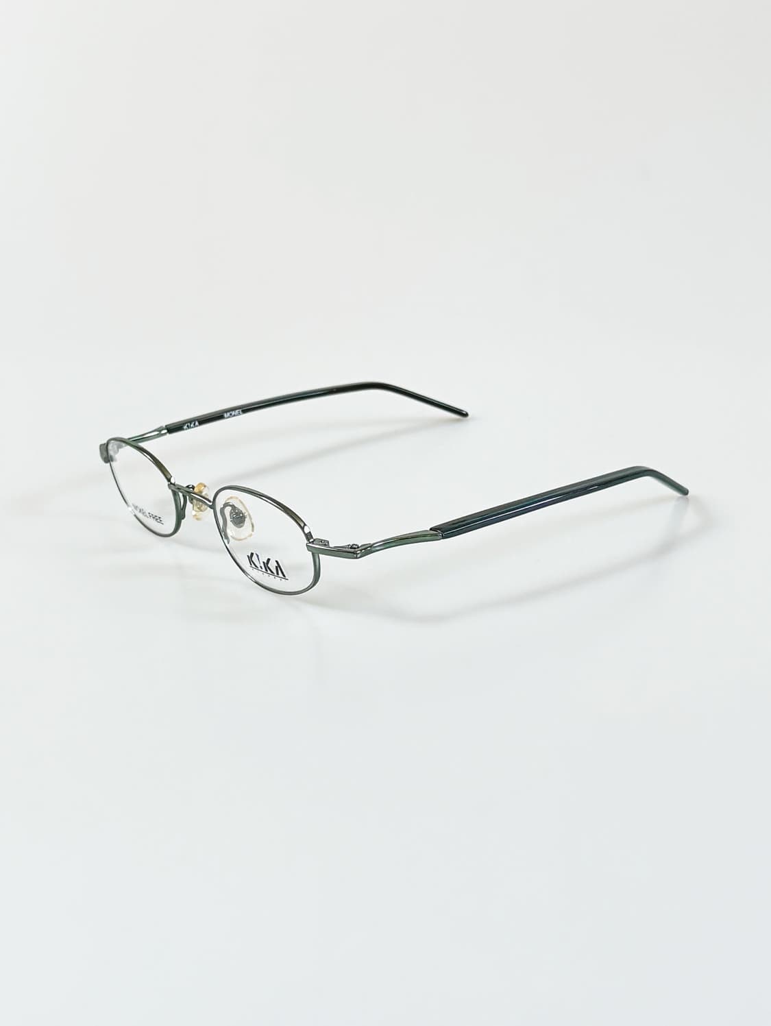90s KIKA 슬림 오벌 메탈 프레임 빈티지 안경 상품이미지3