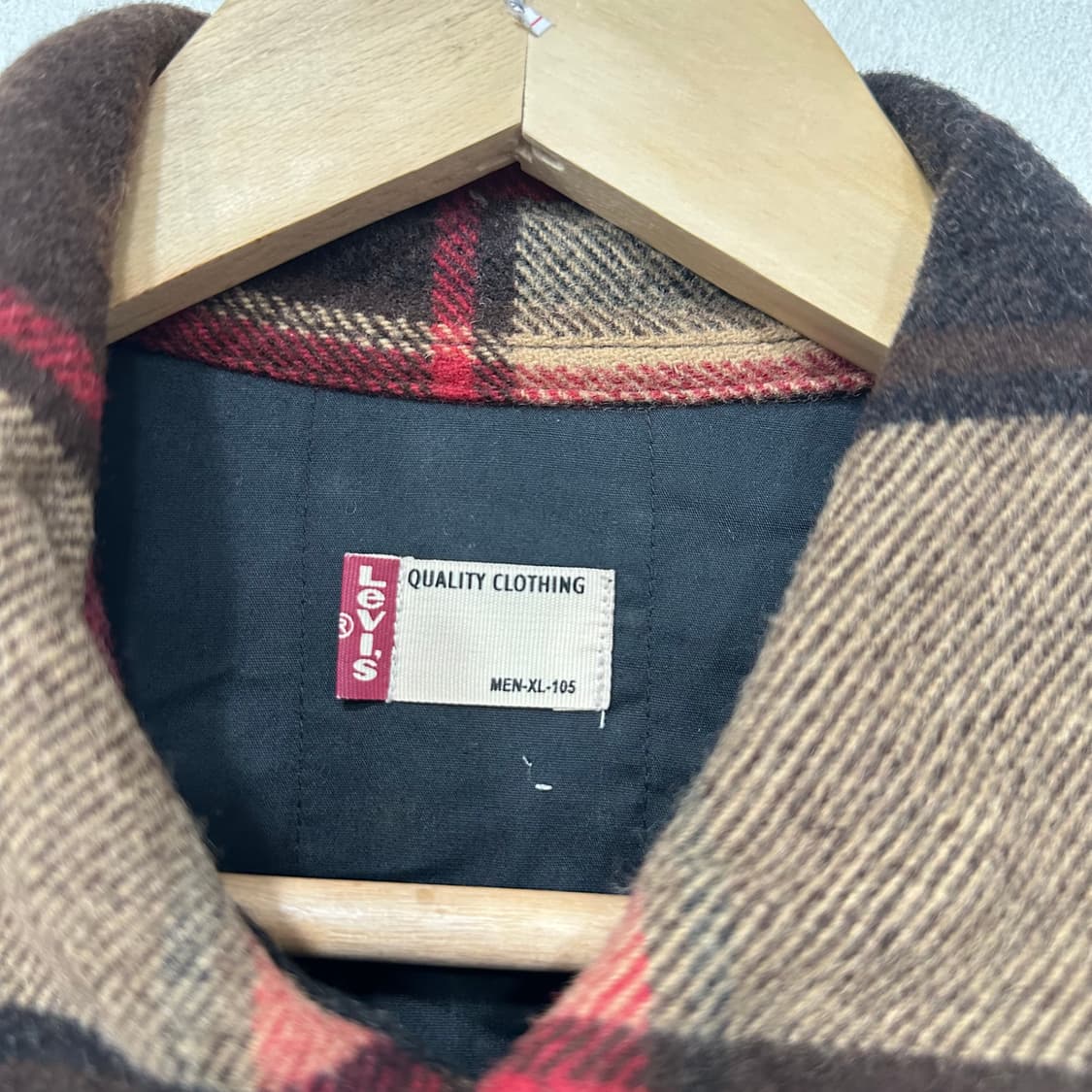 리바이스 울 블렌드 체크 자켓 상품이미지3