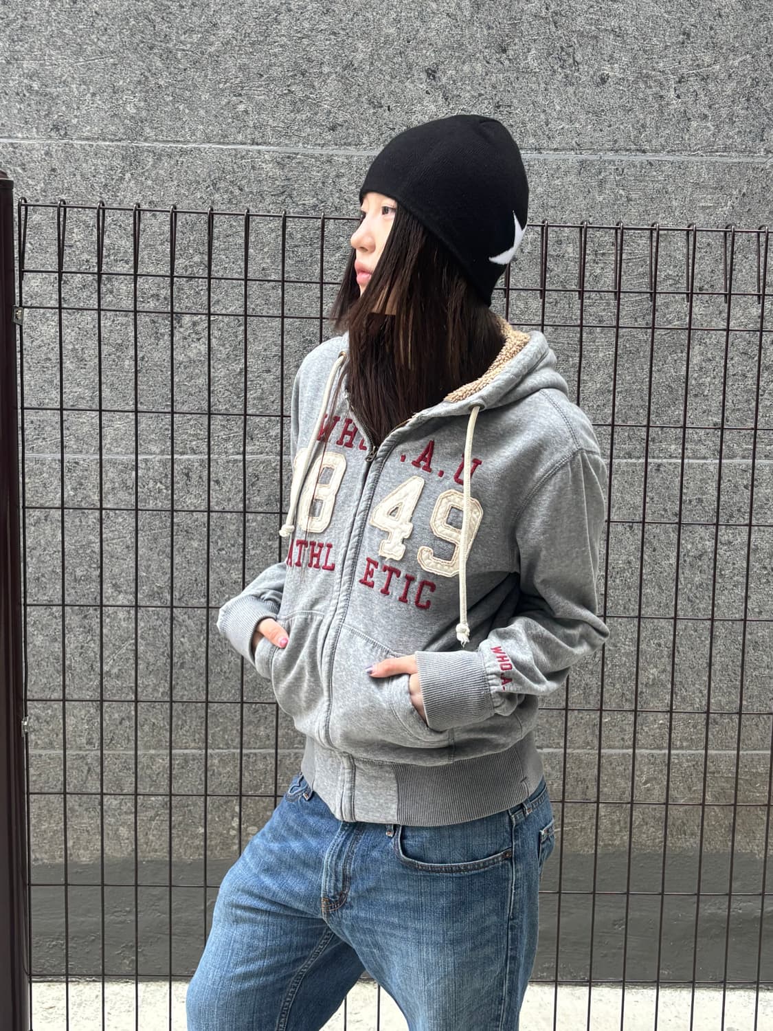 아베크롬비 그레이 후드집업 상품이미지3