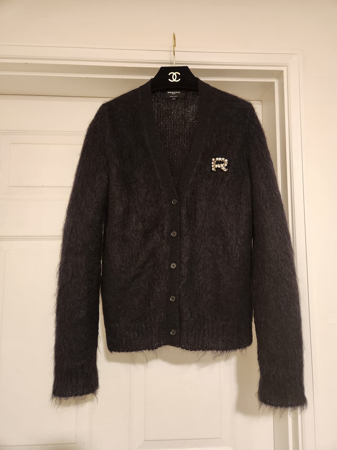 (정품)로샤스 ROCHAS 블랙 모헤어 가디건 새상품급 상품이미지2