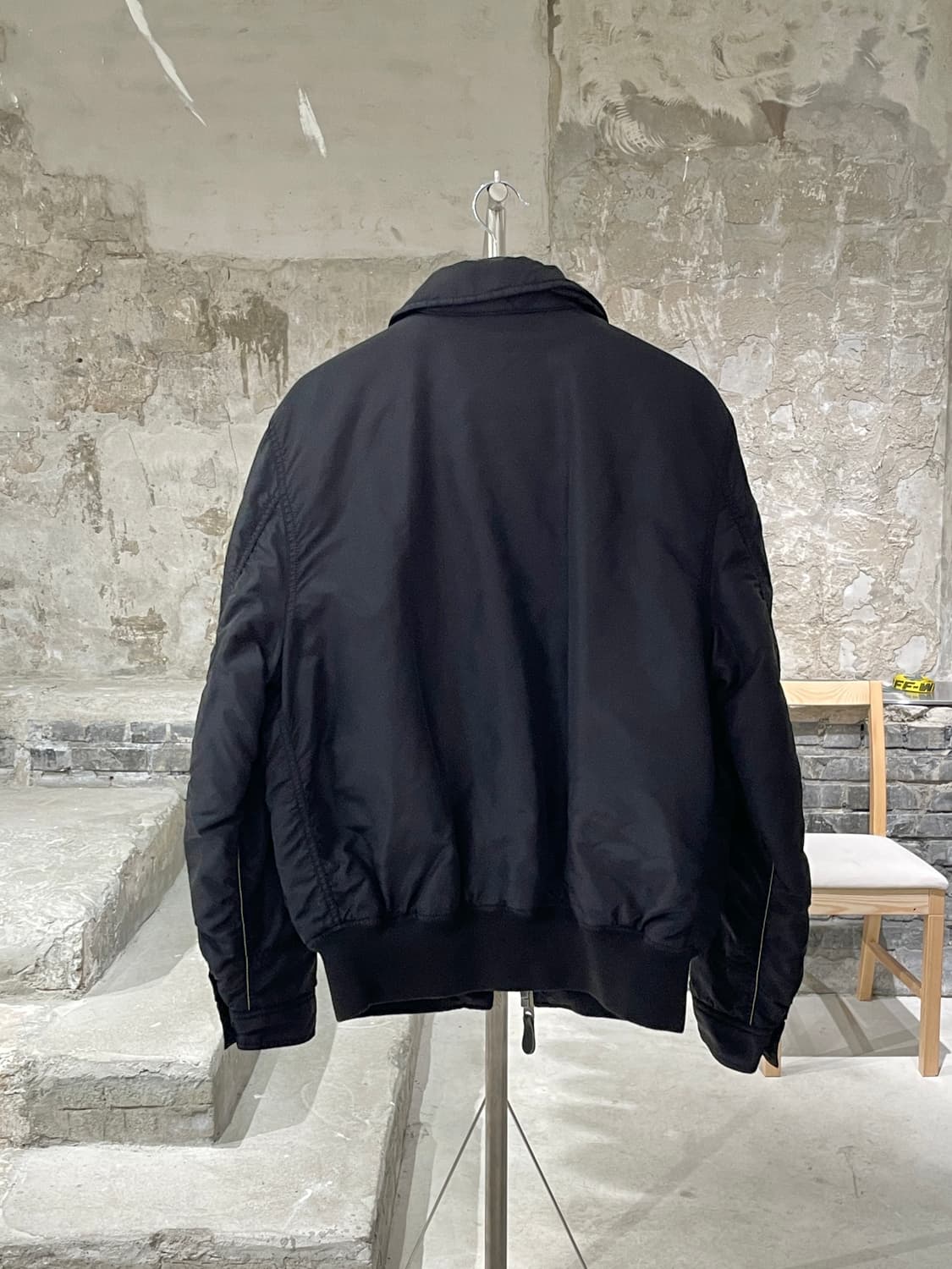 알파 인더스트리 블랙 더블 집 나일론 봄버 자켓 상품이미지6