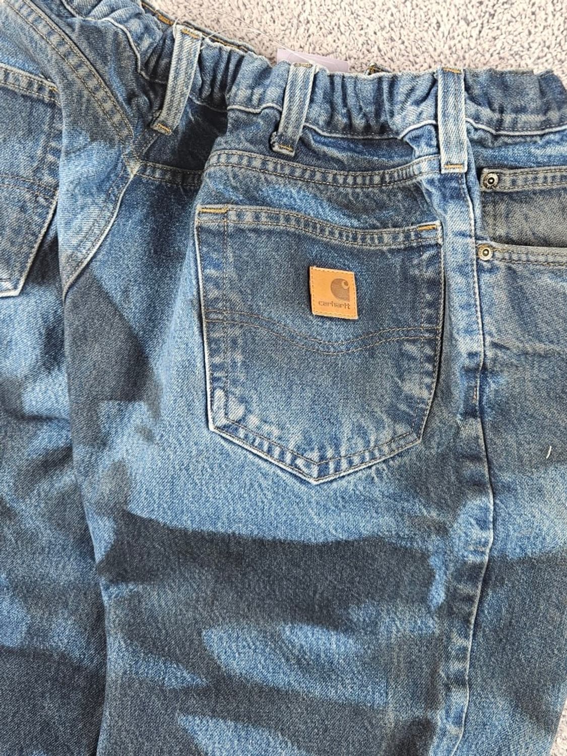 칼하트 밴딩 다잉 워시드 커스텀 데님 팬츠 (36X36추정)/ 11043 상품이미지8