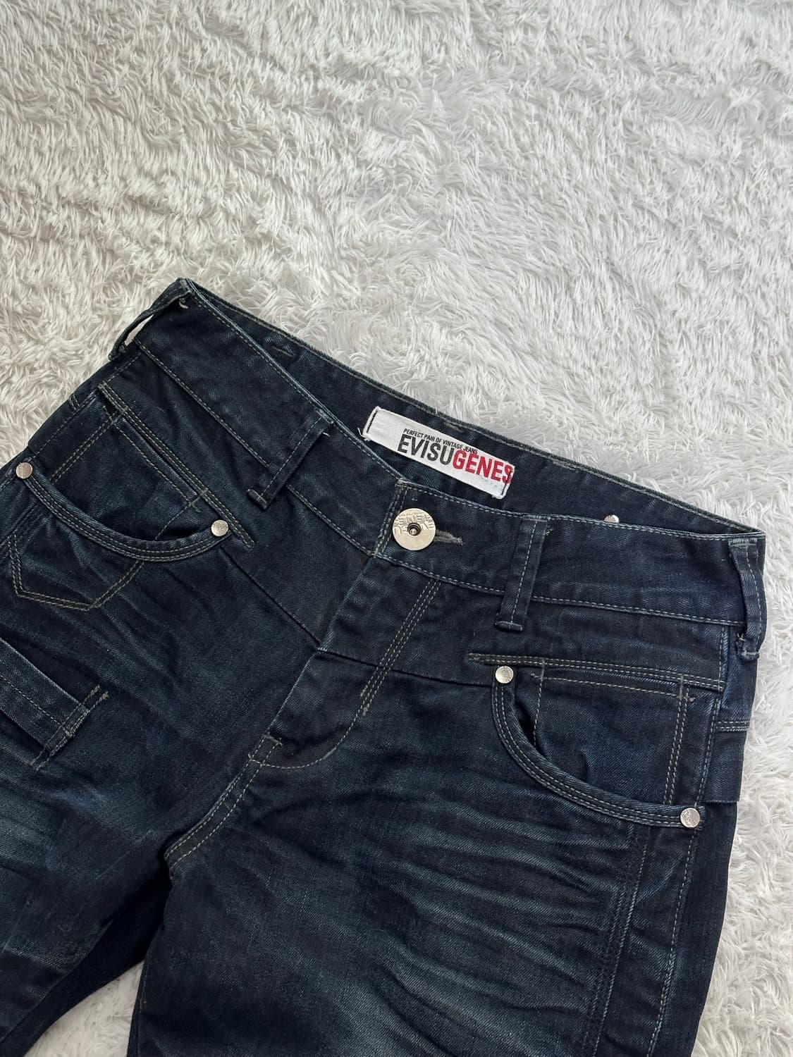 에비수 EVISU 청바지 32 페인트 데님 상품이미지5