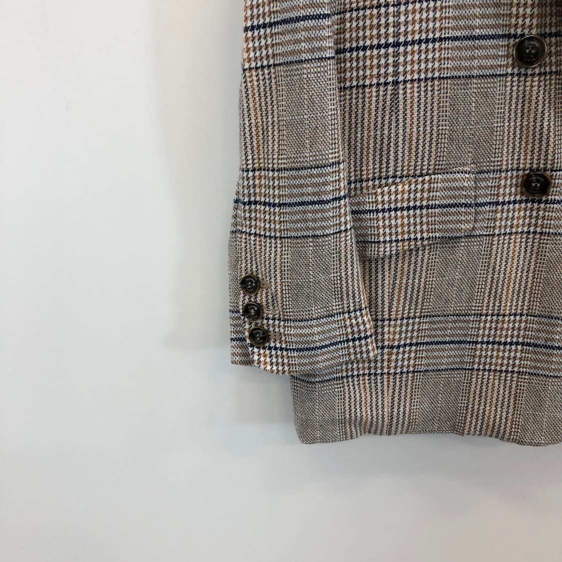 써스데이아일랜드 린넨 더블자켓 90-165 상품이미지2