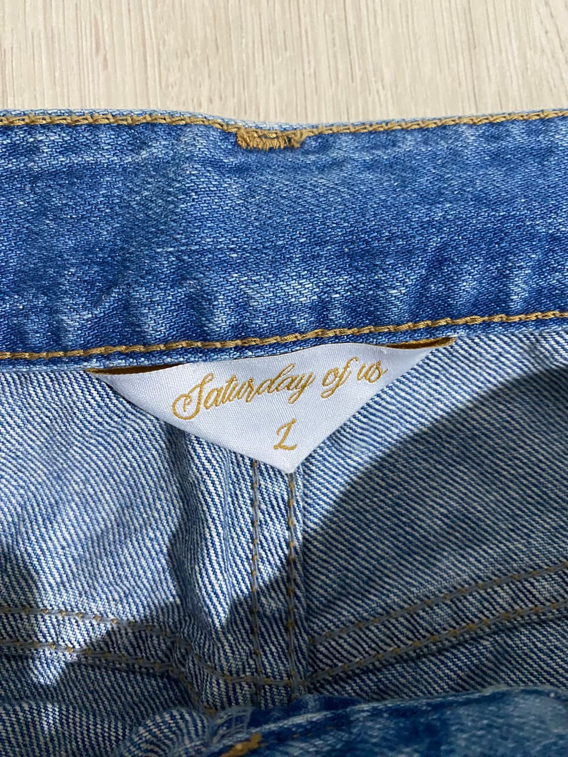 STU 우먼 플레어드 데님 팬츠 (L) 상품이미지4