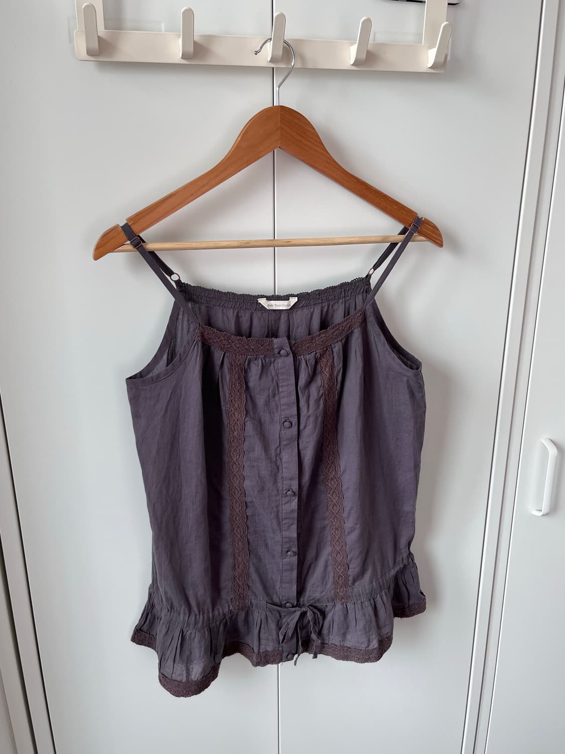 Basic tone clothes 퍼플 레이스 셔링 슬리브리스 상품이미지8